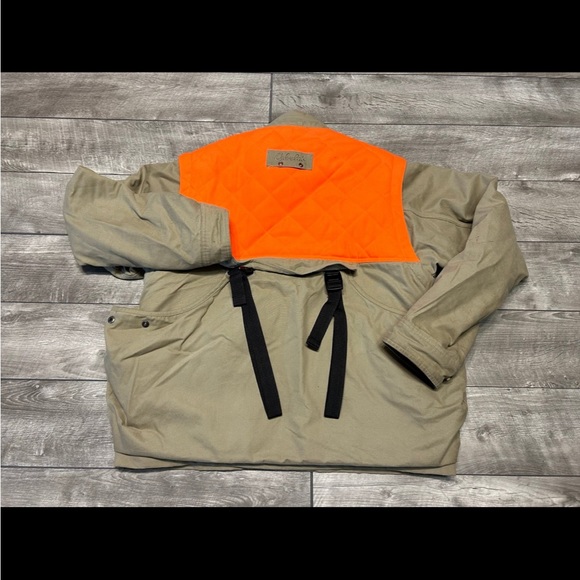 Cabela’s Blaze Orange Birding Pheasant Hunting Mens Jacket Game Bag Size Medium - Picture 8 of 9
